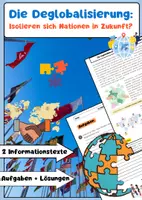 Vorschau - Arbeitsblätter - Die Deglobalisierung: Isolieren sich Nationen in Zukunft? - Deckblatt