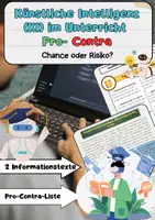 Vorschau - Arbeitsblätter - Künstliche Intelligenz (KI) im Unterricht: Pro- Contra - Deckblatt
