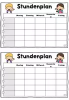 Vorschau - Arbeitsblätter - Jahresplanung - Wochenplanung - Stundenplan - Vorlagen - Lehrerkalender - Seite 1