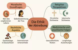 Vorschau - Arbeitsblätter - Arbeitsblatt "Die Ethik der Abtreibung" + interaktive Lösung & MP3 + Mindmap + Infografik - Seite 3