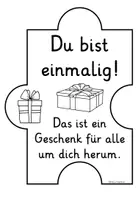 Vorschau - Arbeitsblätter - Ich bin einmalig Steckbrief Puzzle Klasse 3-6 / Religion - Seite 3