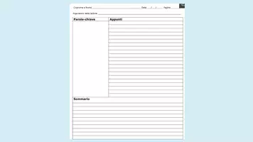 anteprima - Materiale di supporto/inclusione - METODO CORNELL - prendere appunti durante le lezioni - Pagina 3