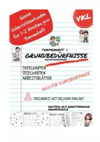 Vorschau - Arbeitsblätter - Wortschatz "Grundbedürfnisse kommunizieren" (Themenheft 1) - Deckblatt