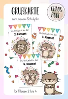Vorschau - Anderer Materialtyp - Grußkarte zum Schuljahresbeginn (Otterklasse) - Deckblatt