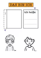Vorschau - Mal- und Bastelvorlagen - Lapbook "Wer bin ich" (Themenheft 1.2) - Seite 2