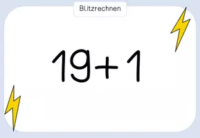 Vorschau - Präsentationen/Tafelbilder - Digitales Tafelbild - Blitzrechnen ZR 20 mit gemischten Aufgaben - Seite 2