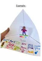 Vorschau - Mal- und Bastelvorlagen - All about me - 1-min presentation triorama - Seite 3