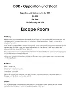 Vorschau - Arbeitsblätter - DDR - Opposition und Staat (Escape Room) - Seite 1