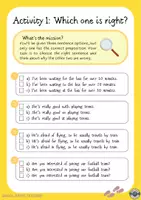 Vista previa - Hojas de trabajo - B1 Prepositions 1 - Error detective worksheet - página 2