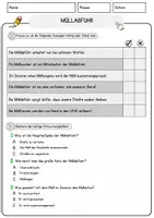 Vorschau - Arbeitsblätter - Müllabfuhr Arbeitsblätter mit Fragen + Lösungen Lesetraining Lesen - Seite 2