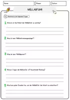 Vorschau - Arbeitsblätter - Müllabfuhr Arbeitsblätter mit Fragen + Lösungen Lesetraining Lesen - Seite 3