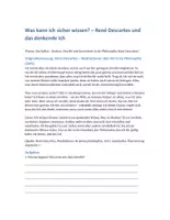 Vorschau - Arbeitsblätter - Ich denke, also bin ich - Descartes und das Selbst - Seite 1