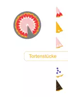 Vorschau - Arbeitsblätter - Klettmappenvorlage - Tortenstücke zuordnen - Deckblatt