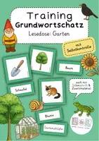 Vorschau - Bildkarten - Training Grundwortschatz - Lesedose Garten (1. - 4. Klasse) - Deckblatt