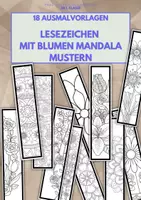 Vorschau - Arbeitsblätter - 18 Lesezeichen mit Blumen Mandala Muster (easy Vertretungsstunde) - Deckblatt