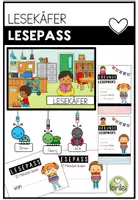 Vorschau - Arbeitsblätter - Lesepass Lesekäfer – Leseförderung & Lesemotivation | 1.–4. Klasse - Deckblatt