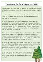 Vorschau - Arbeitsblätter - Fantasiereise Laubwald, Mischwald, Nadelwald - Seite 1