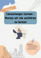 Vorschau - Stundenentwürfe - Lebenslanges Lernen - Warum wir nie aufhören zu lernen - Deckblatt