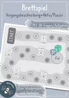 Vorschau - Spiele - Brettspiel Vorgangsbeschreibung & Aktiv/Passiv 🎲 - Deckblatt