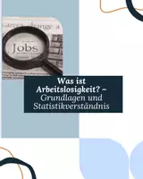Vorschau - Arbeitsblätter - Was ist Arbeitslosigkeit? – Grundlagen und Statistikverständnis - Deckblatt
