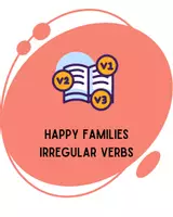 Aperçu - Apprentissages en autonomie - Jeu 7 familles - Happy Families - Verbes Irréguliers - Page de couverture