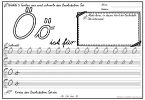 Vorschau - Arbeitsblätter - Alphabet Schreibheft Buchstabeneinführung Schreiblehrgang (Schulausgangsschrift) - Seite 2