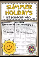 Vorschau - Arbeitsblätter - SUMMER HOLIDAYS - Find someone who ... (Bingo) - Deckblatt