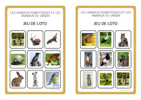 Aperçu - Jeux - Jeu de loto animaux domestiques & jardin - Page 1