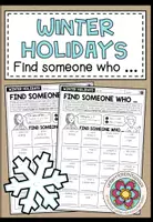 Vorschau - Arbeitsblätter - WINTER HOLIDAYS - Find someone who ... (Bingo) - Deckblatt