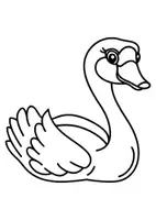 Vorschau - Mal- und Bastelvorlagen - Ausmalbilder Thema Gänse / Schwäne - Grundschule - Bastelvorlagen - Seite 2