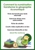 Aperçu - Feuilles d'exercices - Comment la numérisation transforme la géographie économique - Page de couverture