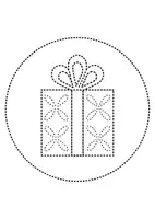 Vorschau - Mal- und Bastelvorlagen - runde Prickelbilder / Fensterbilder Thema Geschenke - Grundschule - Bastelvorlagen - Seite 1