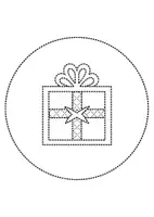 Vorschau - Mal- und Bastelvorlagen - runde Prickelbilder / Fensterbilder Thema Geschenke - Grundschule - Bastelvorlagen - Seite 2