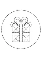 Vorschau - Mal- und Bastelvorlagen - runde Prickelbilder / Fensterbilder Thema Geschenke - Grundschule - Bastelvorlagen - Seite 3