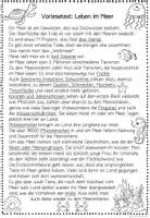 Vorschau - Arbeitsblätter - Meer Hörweg Sachunterricht, Meerestiere Sachtext, Hörverstehen, Hörverständnis - Seite 3