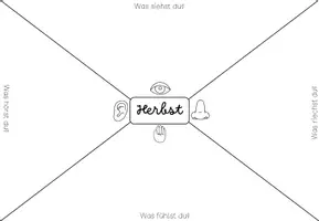 Vorschau - Arbeitsblätter - Placemat-Methode (Jahreszeiten) als Einstieg - Seite 1