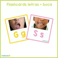 Vista previa - Tarjetas / Manipulativos - Flashcards letras y bocas - Portada