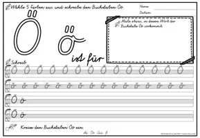 anteprima - Esercizi - Alphabet Schreibheft Buchstabeneinführung Schreiblehrgang (Vereinfachte Ausgangsschrift) | Tedesco - Pagina 2