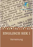 Vorschau - Arbeitsblätter - Verneinung - mit und ohne Hilfsverb - Deckblatt