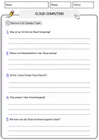 Vorschau - Arbeitsblätter - Cloud-Computing Arbeitsblätter mit Fragen + Lösungen Technik AB - Seite 3