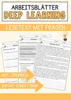 Vorschau - Arbeitsblätter - Deep Learning Arbeitsblätter mit Fragen + Lösungen Technik AB - Deckblatt