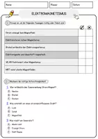 Vorschau - Arbeitsblätter - Elektromagnetismus Arbeitsblätter mit Fragen + Lösungen Technik AB - Seite 2