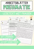 Vorschau - Arbeitsblätter - Pneumatik Arbeitsblätter mit Lösungen Natur und Technik - Deckblatt