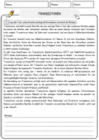 Vorschau - Arbeitsblätter - Transistoren Arbeitsblätter mit Lösungen Natur und Technik - Seite 1