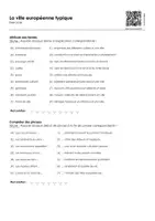 Aperçu - Feuilles d'exercices - La ville européenne typique - Page 2