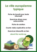 Aperçu - Feuilles d'exercices - La ville européenne typique - Page de couverture