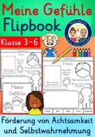 Vorschau - Arbeitsblätter - Meine Gefühle Flipbook mit Steckbriefen Klasse 3-6 - Deckblatt