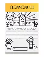 anteprima - Esercizi - Accoglienza classe prima - Pagina di copertina
