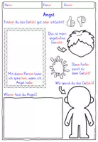 Vorschau - Arbeitsblätter - Meine Gefühle Klasse 1-4 Arbeitsblätter mit Steckbriefen - Seite 2