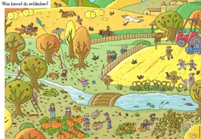 Vorschau - Stationenlernen - Herbst | Wimmelbild | differenzierte Übungen - Seite 2
